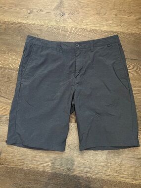 Travis Mathew Men's Black Flat Front Shorts